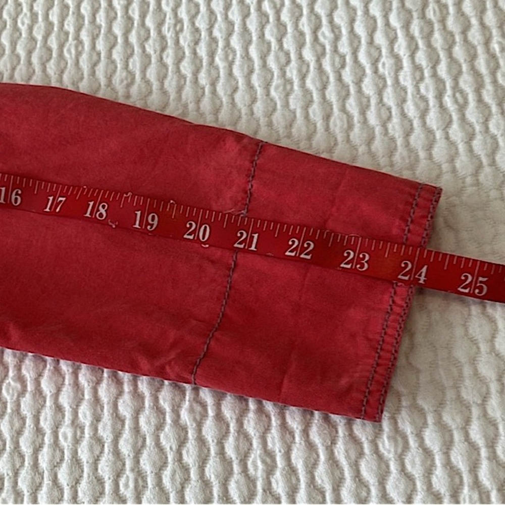 Cotton Ginny button up Jacket, Cotton/spandex, red, size M - Picture 16 of 16